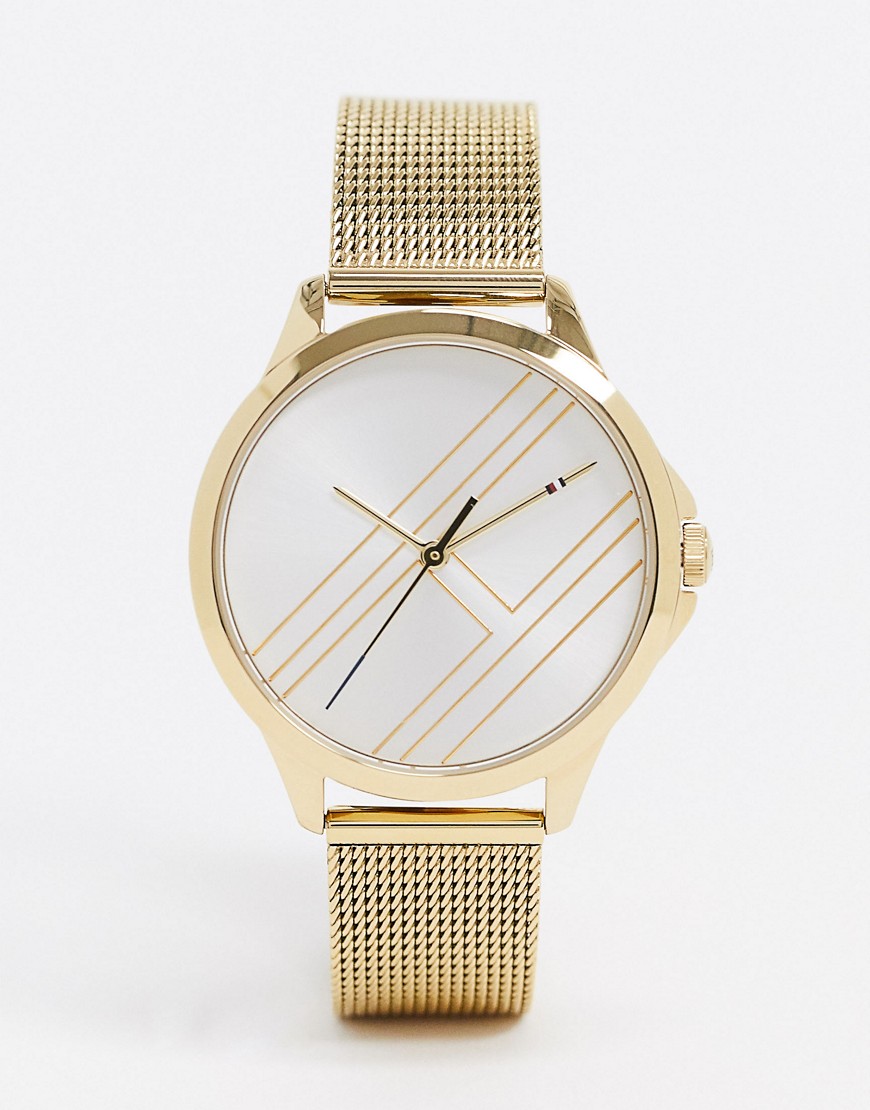 Tommy Hilfiger 1791462 Gold Strap Watch-Black