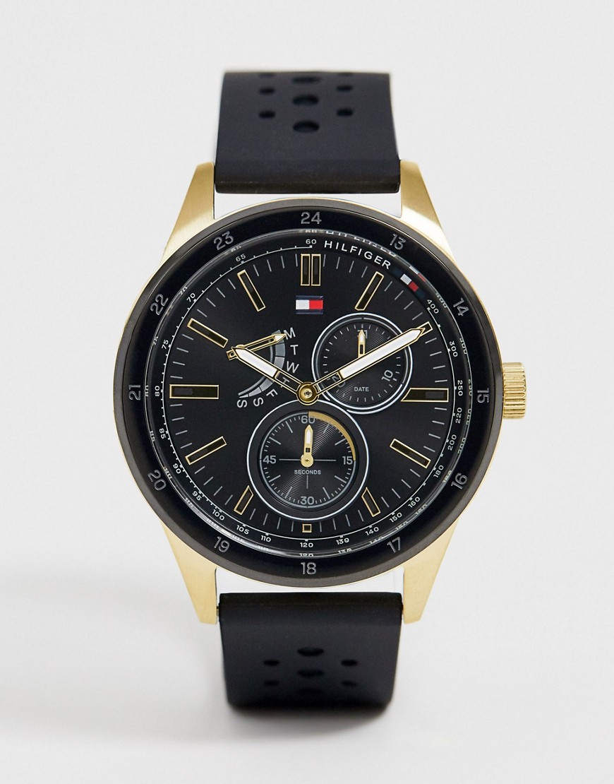 Tommy Hilfiger - 1791636 Austin Sport - Siliconen horloge-Zwart