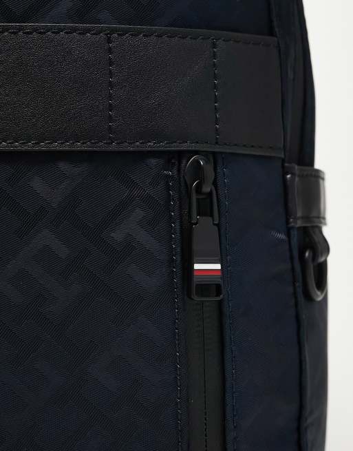 Tommy Hilfiger Monogram Logo Backpack in Black for Men