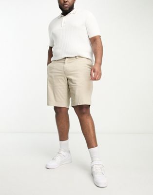 Tommy Hilfiger 1985 Big & Tall Madison Shorts In Stone-gray