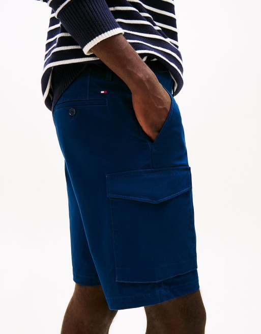 Tommy Hilfiger – 1985 Collection – Locker geschnittene Cargo-Shorts in Marineblau, 2 von 5