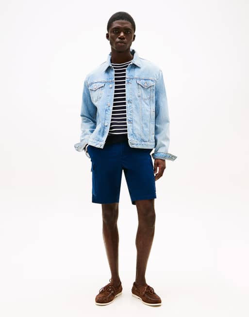 Tommy Hilfiger – 1985 Collection – Locker geschnittene Cargo-Shorts in Marineblau, 4 von 5