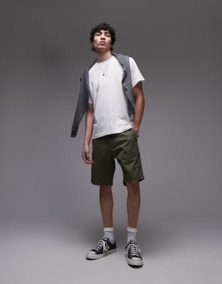 Tommy Hilfiger 1985 collection relaxed chino shorts in olive green