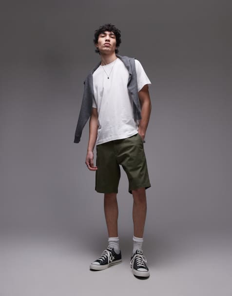 Tommy Hilfiger 1985 collection relaxed chino shorts in olive green - view 1