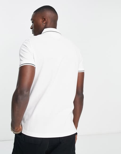 Tommy Hilfiger 1985 contrast collar regular fit polo shirt in white, 2 of 4
