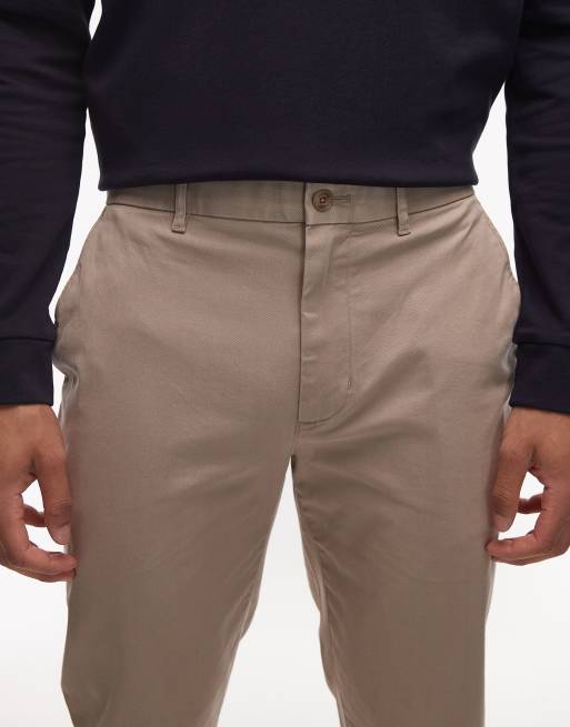 Tommy Hilfiger 1985 denton straight fit chino trousers in beige, 5 of 5