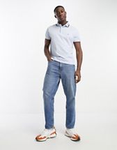 contrast in Hilfiger Tommy shirt fit regular | ASOS 1985 collar polo white