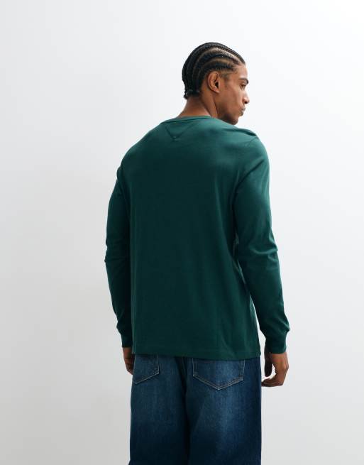 Tommy Hilfiger 1985 graphic logo long sleeve t-shirt in dark green, 5 of 5