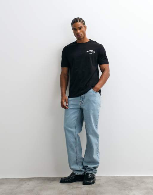 Tommy Hilfiger 1985 graphic logo t-shirt in black, 4 of 5