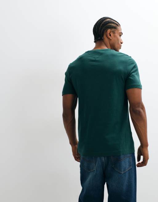 Tommy Hilfiger 1985 graphic logo t-shirt in dark green, 3 of 5