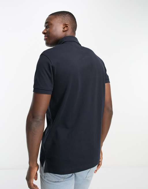 Tommy Hilfiger 1985 icon logo regular fit pique polo shirt in navy, 2 of 4