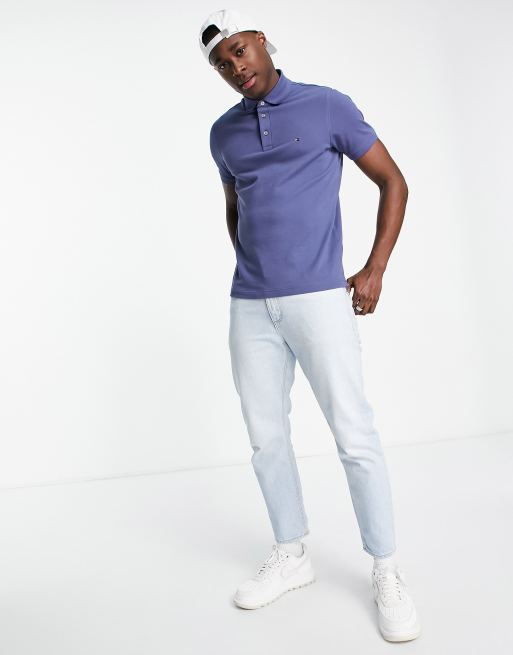 tommy hilfiger light blue polo