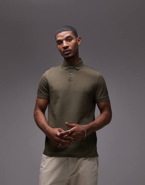 Tommy Hilfiger 1985 regular polo in khaki green