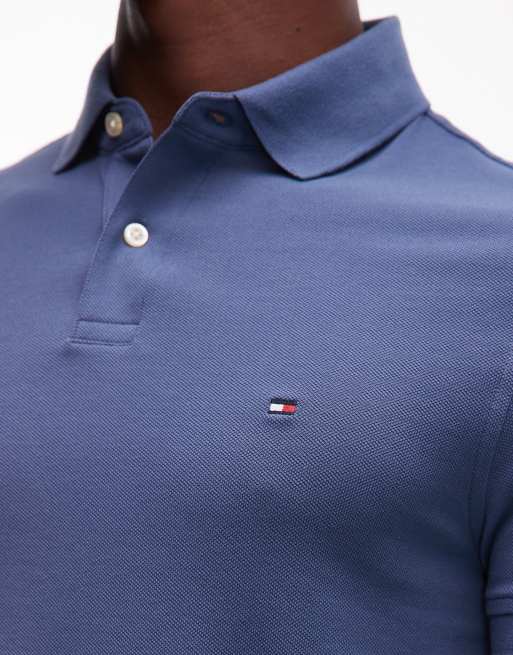 Tommy Hilfiger – 1985 – Niebieska koszulka polo o regularnym kroju, 5 z 5