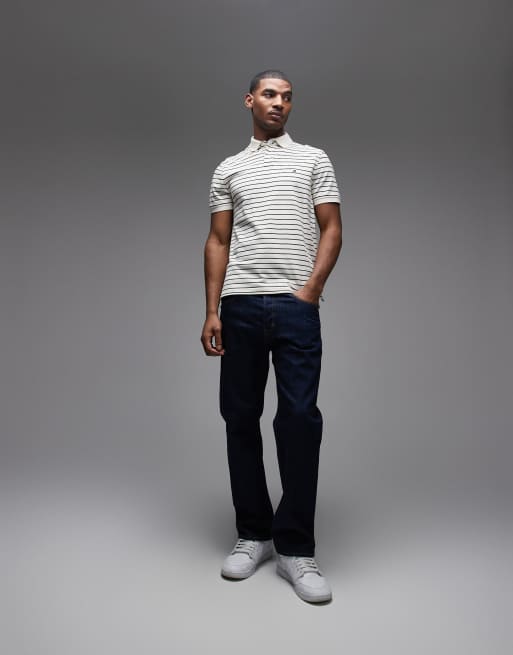 Tommy Hilfiger - 1985 - Polo color panna a righe nere, 2 di 5