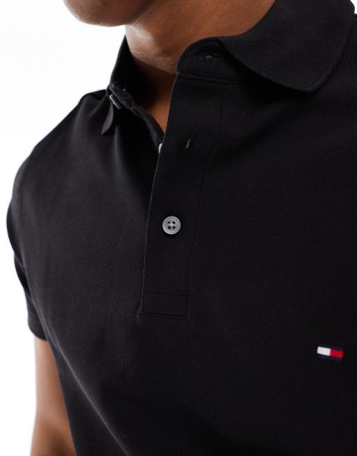 Tommy Hilfiger - 1985 - Polo coupe classique en piqué avec logo emblématique - Noir, 4 de 4