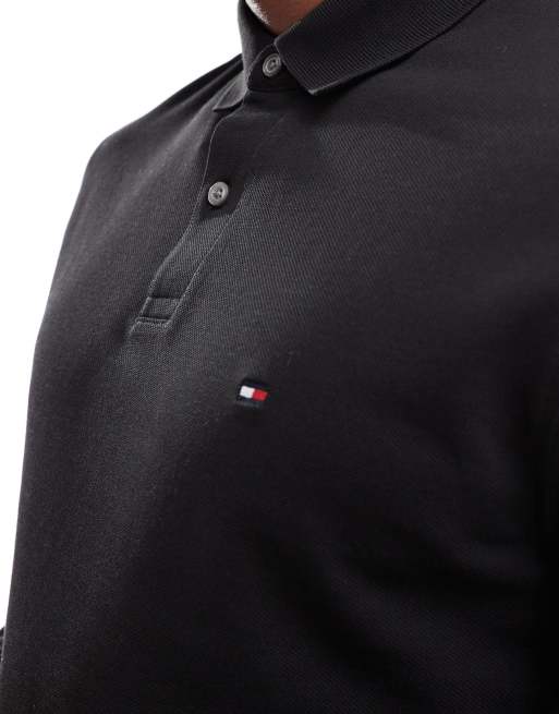 Tommy Hilfiger - 1985 - Polo vestibilità classica a maniche lunghe nera, 4 di 4