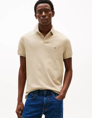 Polohemd in Beige mit regulärem Schnitt-Neutral Neutral 52