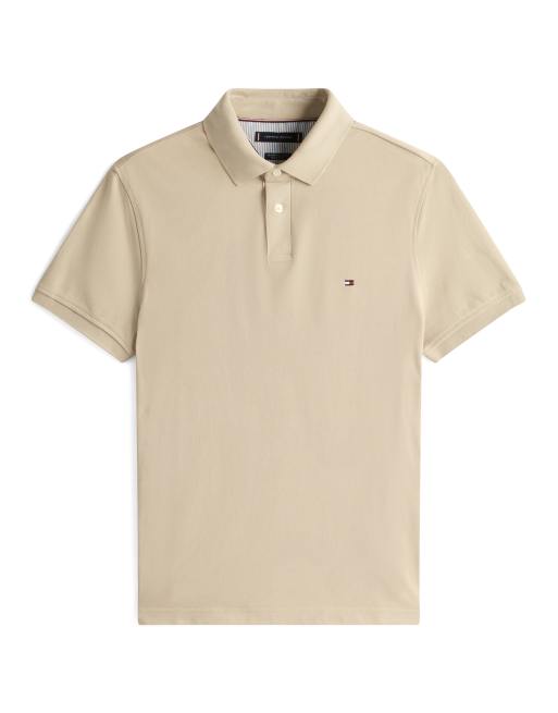 Tommy Hilfiger – 1985 – Polohemd in Beige mit regulärem Schnitt, 2 von 4