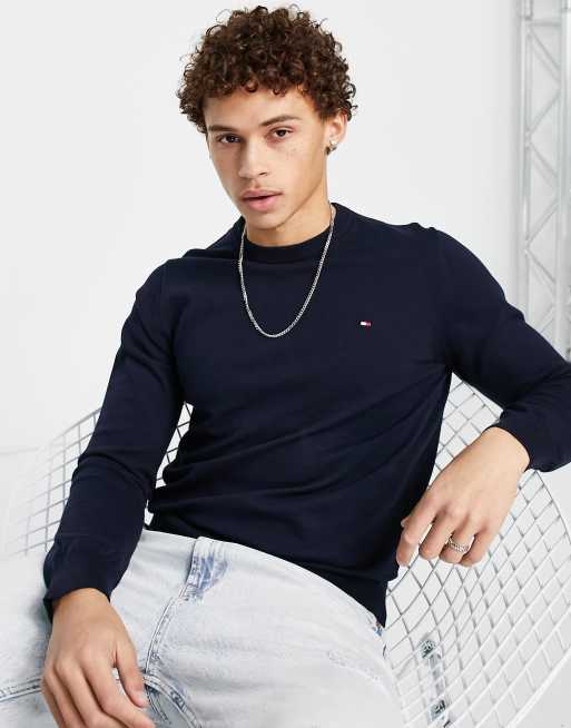 Pull tommy 2025 hilfiger bleu marine