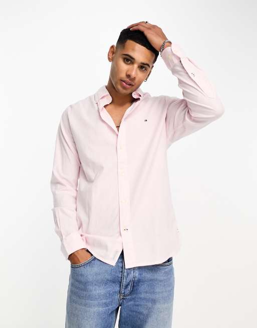 Tommy Hilfiger - 1985 - Regular-fit gestreept overhemd met lange mouwen in roze
