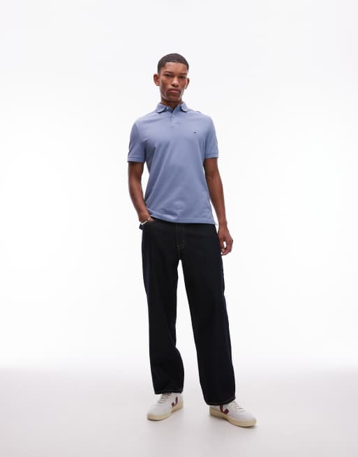 Tommy Hilfiger 1985 regular polo in hazy blue, 3 of 4