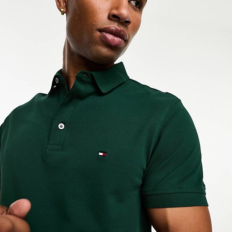 Tommy Hilfiger 1985 slim fit polo top in green | ASOS