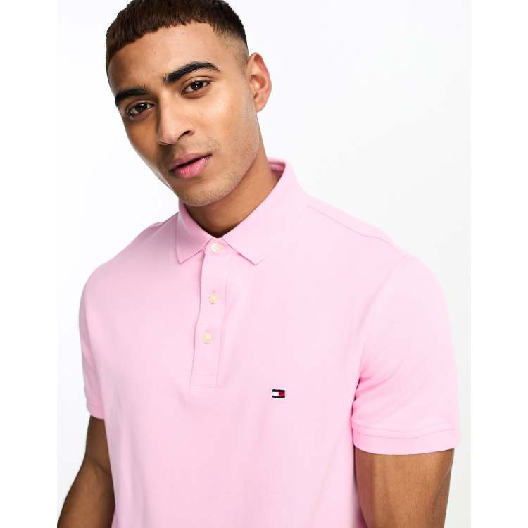 Pink polo shop tommy hilfiger