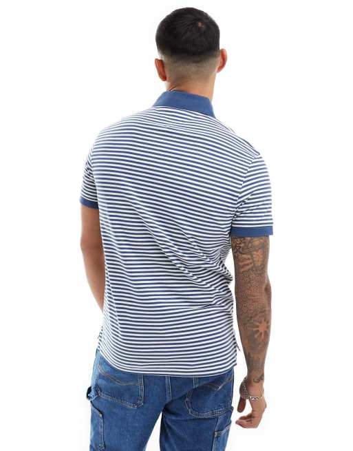 Tommy Hilfiger - 1985 - Slim-fit poloshirt in middenblauw, 4 van 4