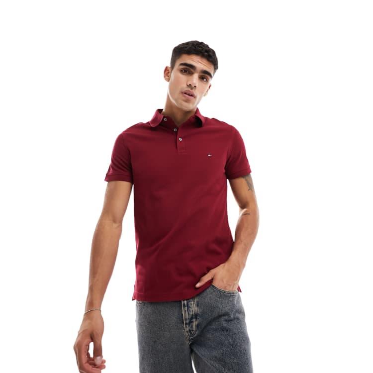 Tommy Hilfiger 1985 slim polo in rouge ASOS