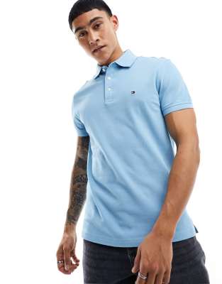Tommy Hilfiger 1985 slim polo shirt in blue - ASOS Price Checker