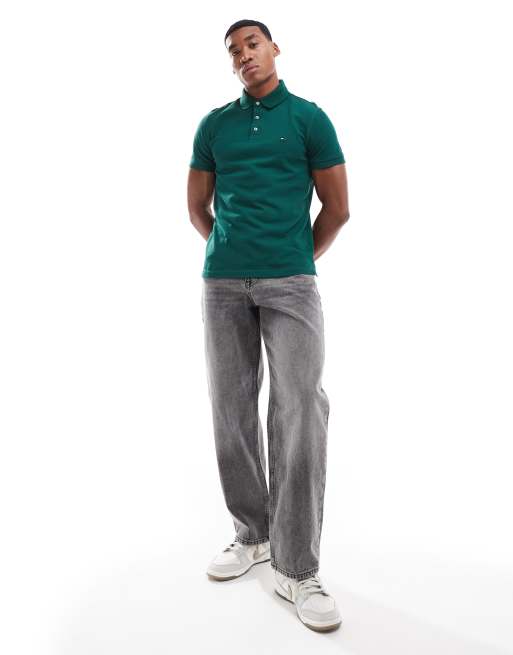 Tommy Hilfiger 1985 slim polo shirt in forest green, 4 of 4