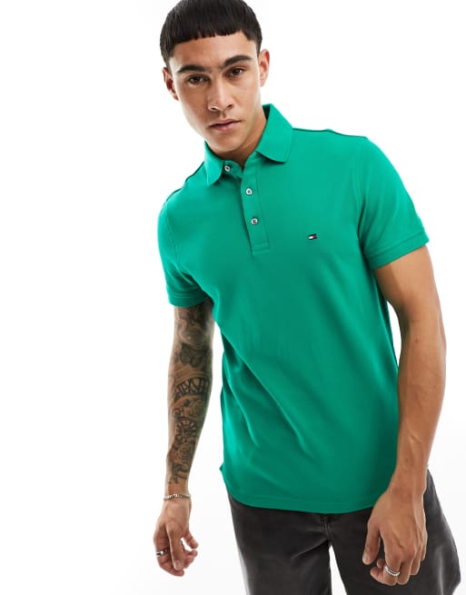 Tommy Hilfiger - 1985 - Smal poloshirt in groen