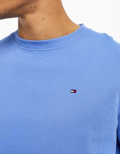 Blue tommy hilfiger online crew neck