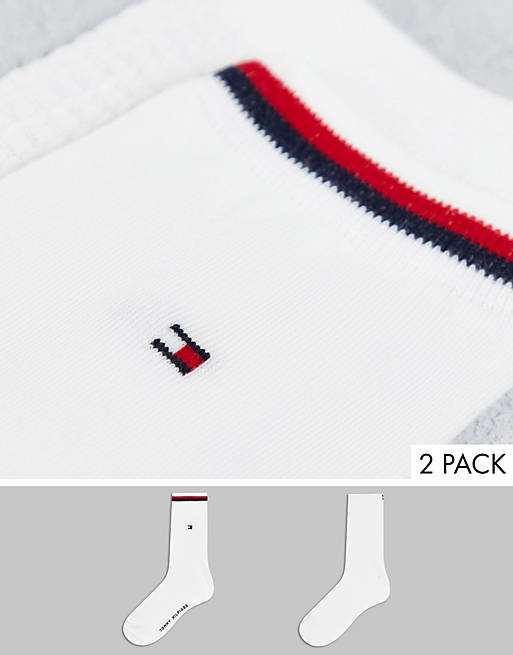 Tommy Hilfiger 2 pack short socks in white
