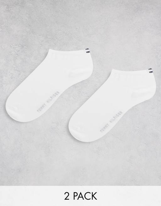 Tommy Hilfiger 2 pack trainer socks in white | ASOS