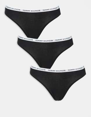 Tommy Hilfiger 3 Pack Bikini Briefs In Black
