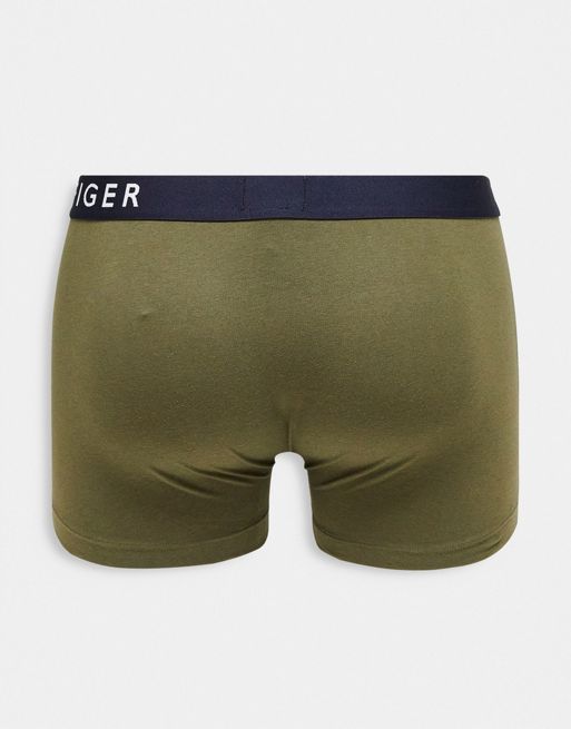 Tommy Hilfiger 3-pack boxer briefs in green, stone and gray