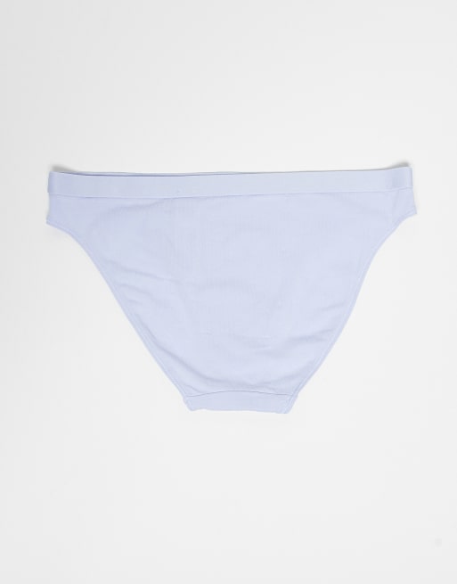 Tommy Hilfiger 3 pack flag detail bikini in lilac/pastel pink, 3 of 3