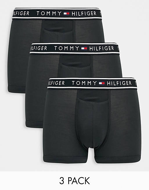 Tommy Hilfiger 3 pack flx evolve briefs in black