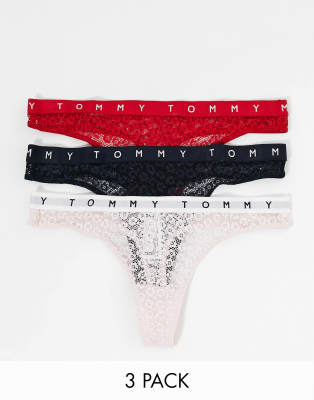 tommy hilfiger thongs 3 pack