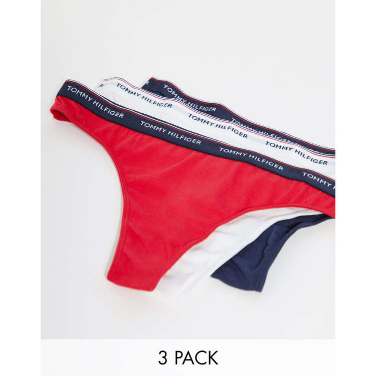 Tommy Hilfiger Women's Seamless Thong Underwear Panty, Multipacks