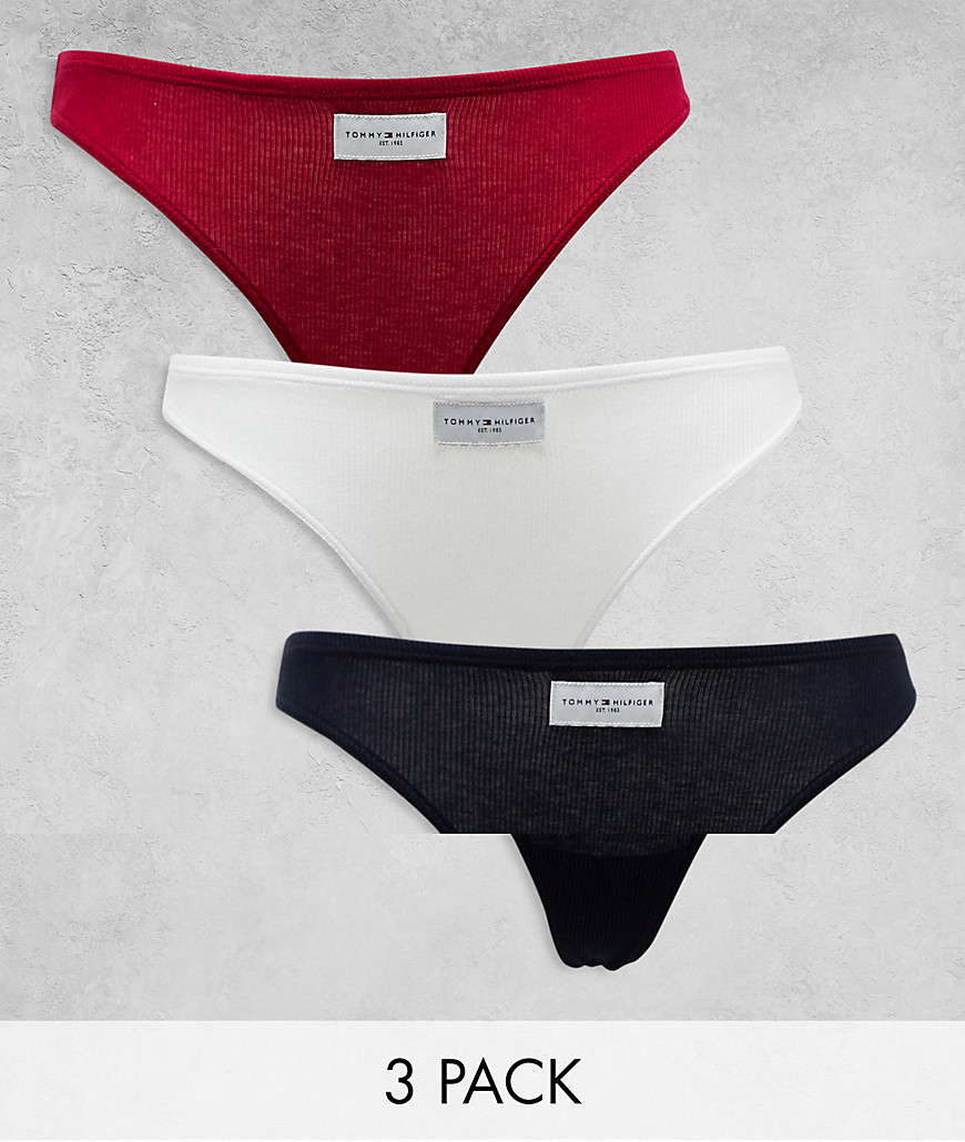 Tommy Hilfiger 3-Pack Thongs in Multi