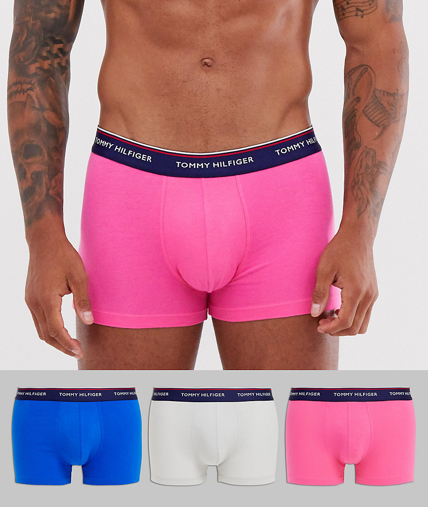 Tommy Hilfiger 3 pack trunk in blue / pink / white-Multi