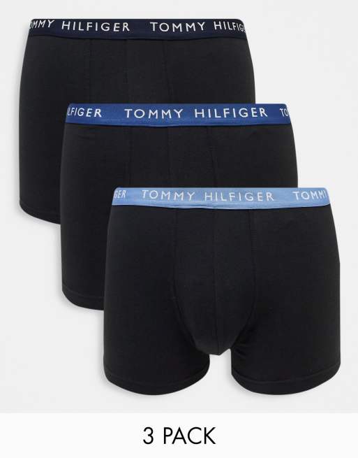 Tommy Hilfiger 3 pack trunks in navy | ASOS