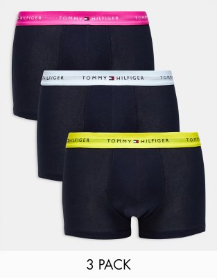 Tommy Hilfiger Trunks 3 Pack in Navy Um0um02761