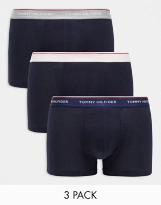 Tommy Hilfiger 3 pack trunks in navy