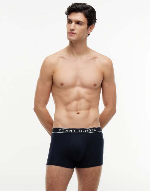 Tommy Hilfiger 3er-Pack Essential Trunks mit Logo-Bund in Marineblau/Marineblau/Marineblau, 2 von 5