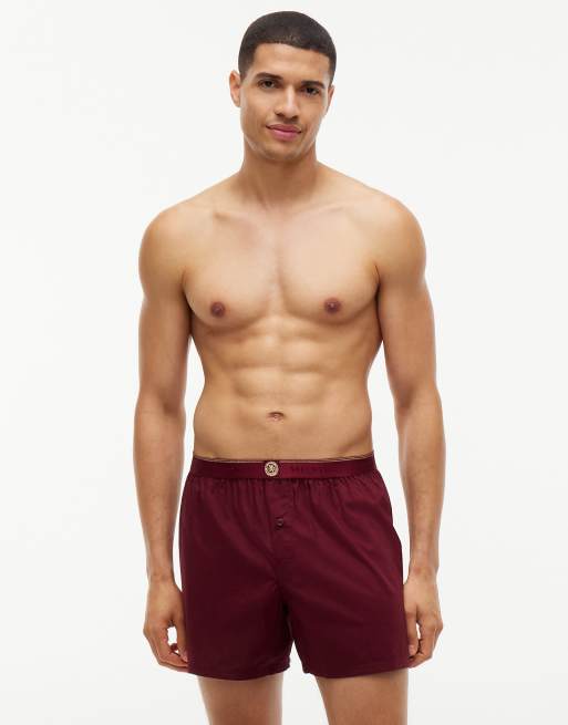 Tommy Hilfiger 3er-Pack gewebte Boxershorts mit TH-Emblem in Multi, 6 von 7