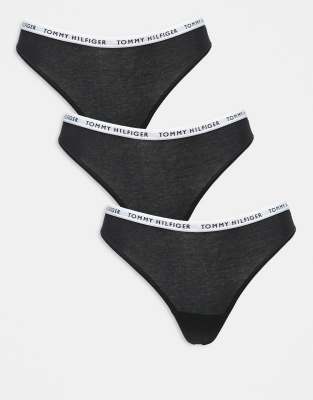 Tommy Hilfiger - 3er-Pack Tangas in Schwarz